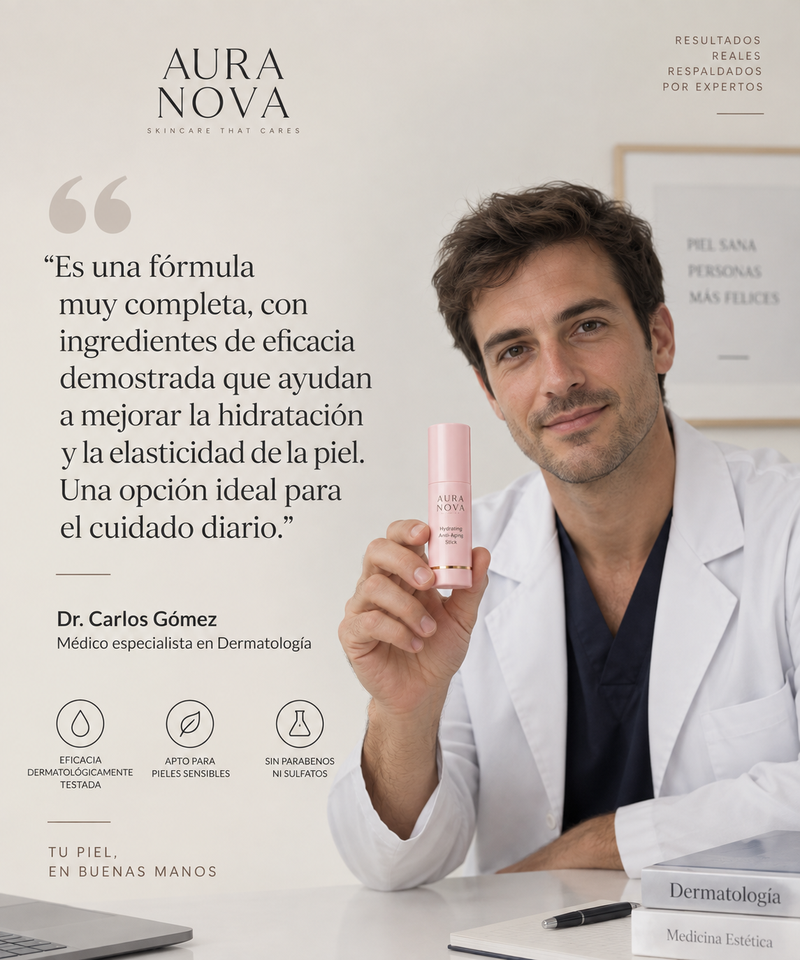 Bálsamo hidratante de colágeno para arrugas