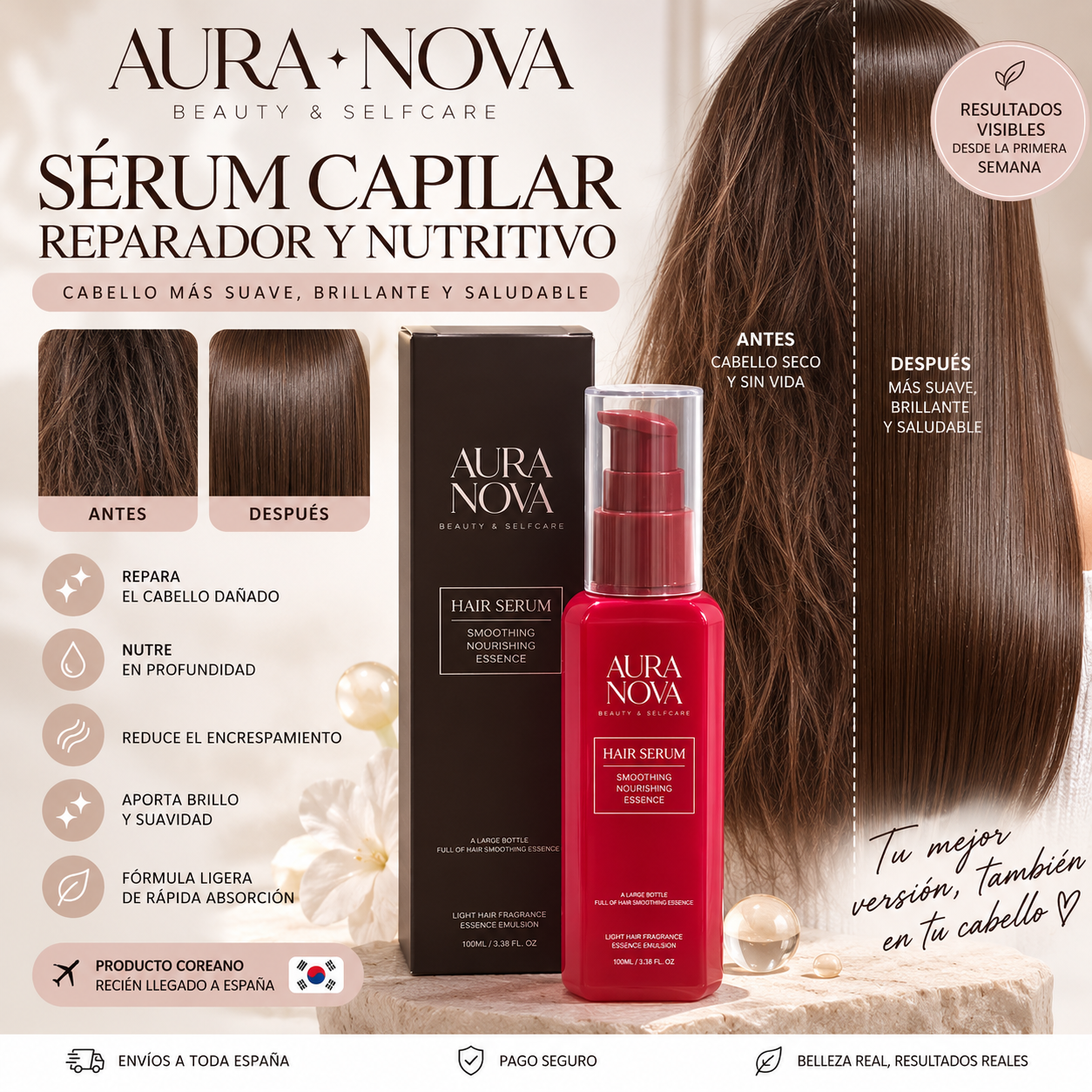 Serum Koreano - Liso al Instante
